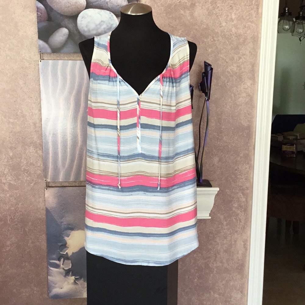Sonoma multi colored summer top. Beautiful detail. 1X